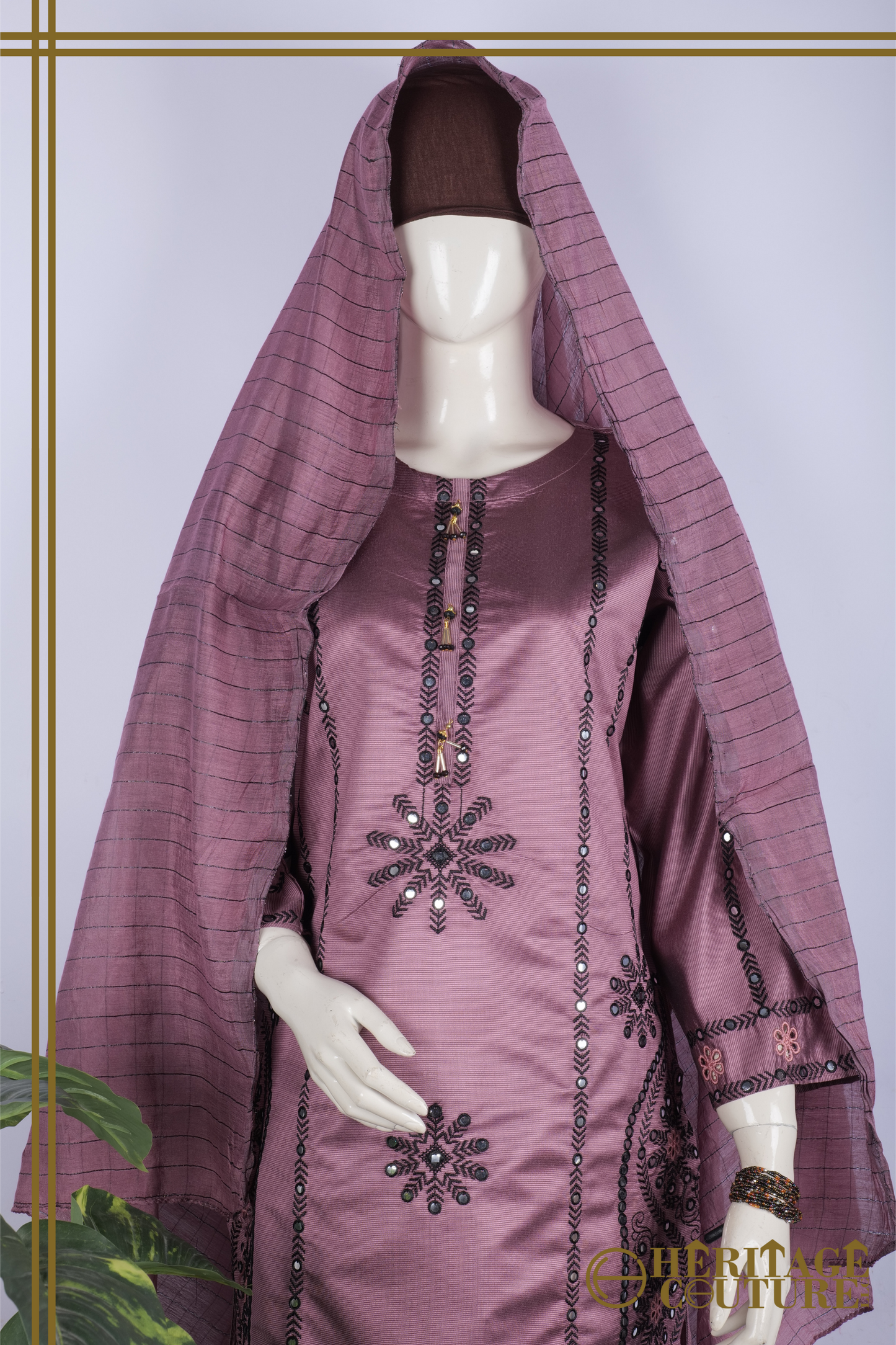 HC020 | Timeless Elegance: Khaadi Cotton 3-Piece Stitched Dress