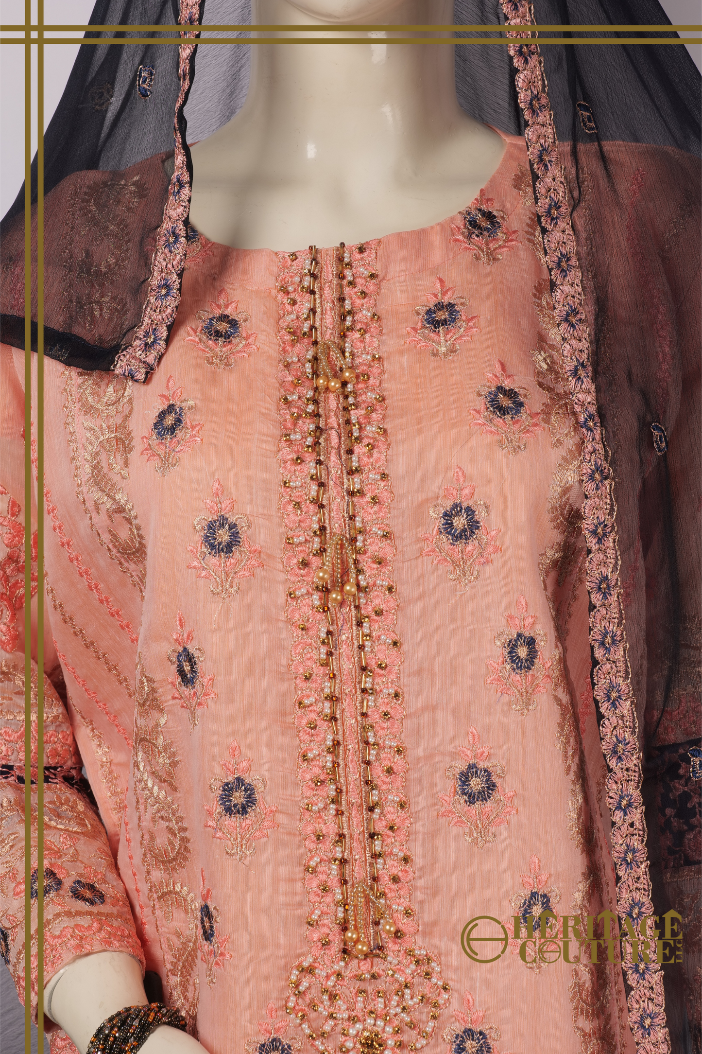 HC019 | Soft Whisper - 3 Piece Stitched Paper Cotton Dress