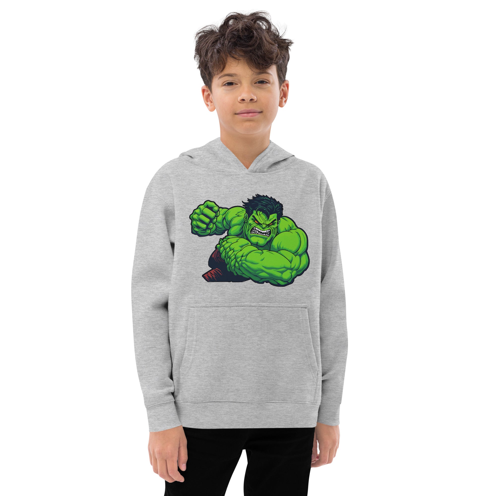 Kids fleece hoodie- HULK