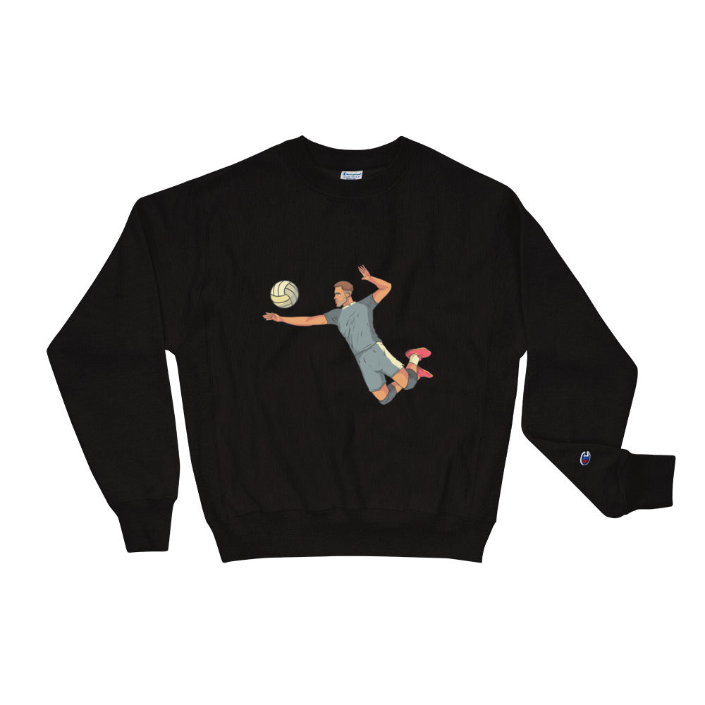 Champion Sweatshirt- Volley Ball Player Print