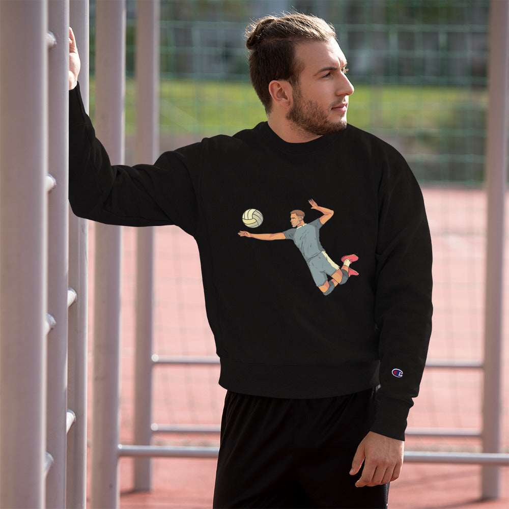 Champion Sweatshirt- Volley Ball Player Print