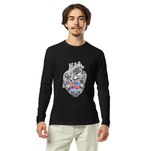 Long Sleeve Fitted Crew- Heart Of Engine