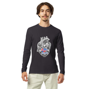 Long Sleeve Fitted Crew- Heart Of Engine