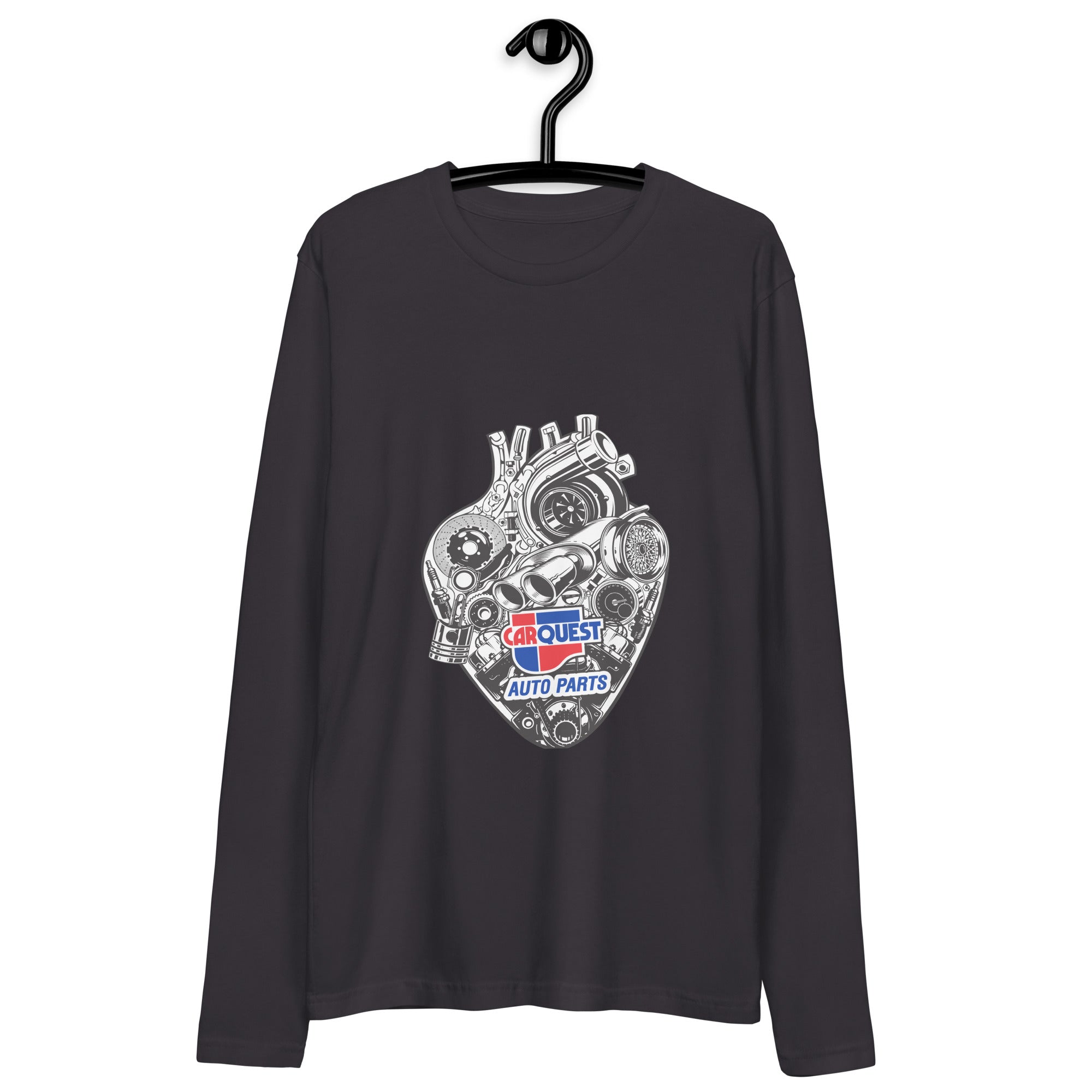 Long Sleeve Fitted Crew- Heart Of Engine