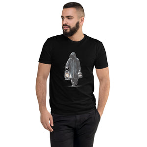 Short Sleeve T-shirt- Hooded Men Print