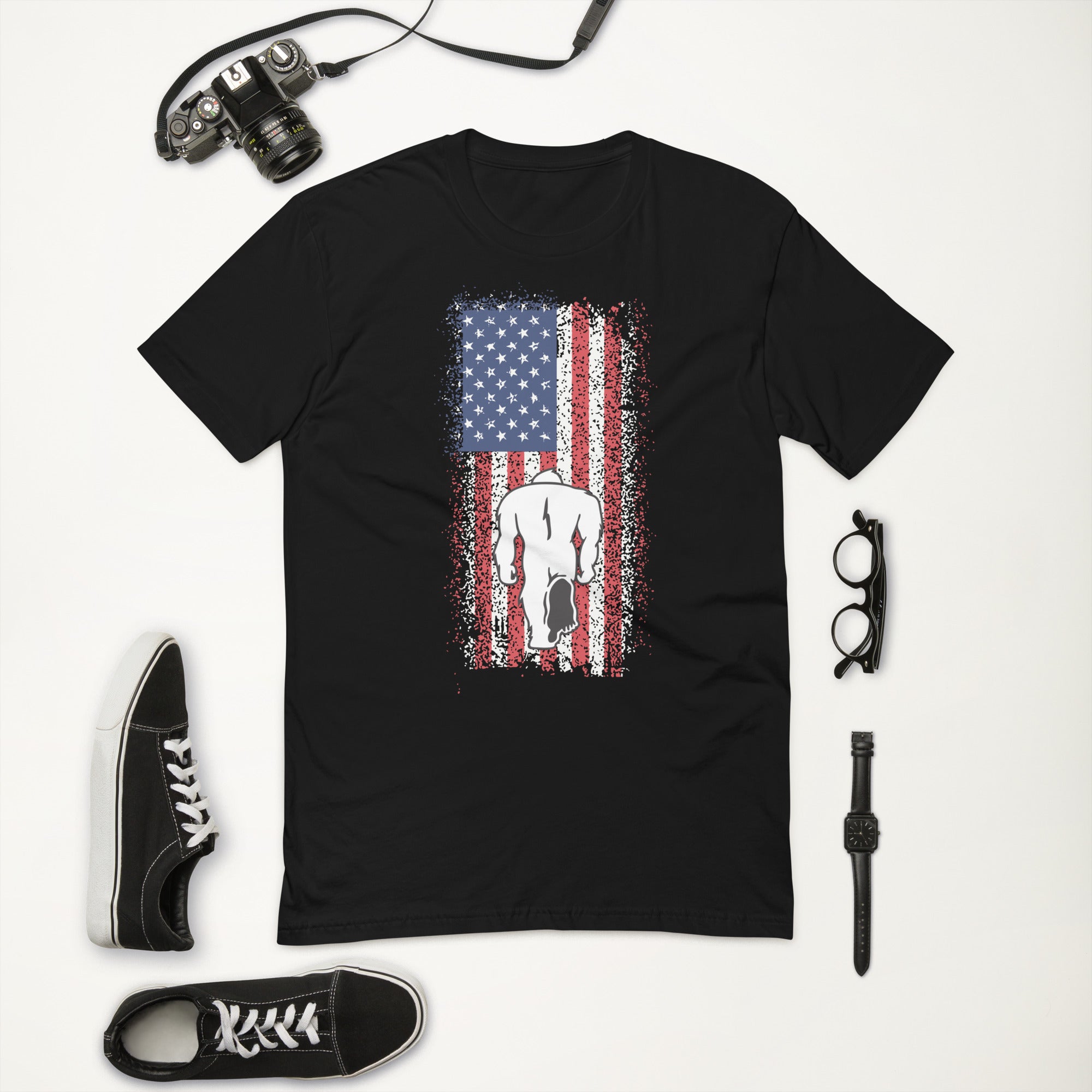 Short Sleeve T-shirt- Flag Of United States