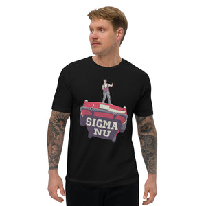 Short Sleeve T-shirt- Sigma Car Print