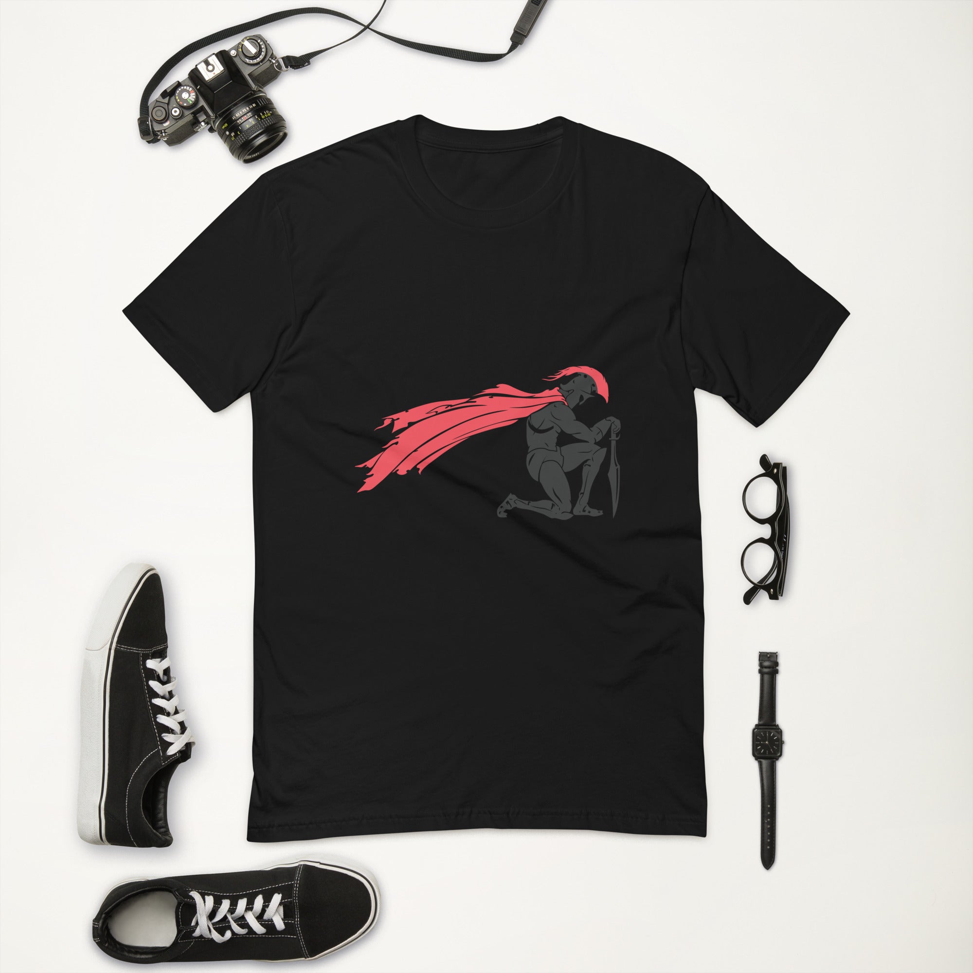 Short Sleeve T-shirt- Kneeling Spartan