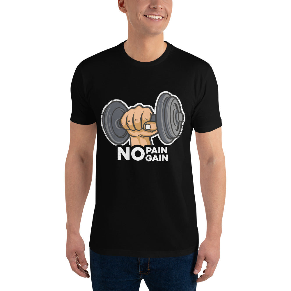 Short Sleeve T-shirt- Dumbell In Hand Print