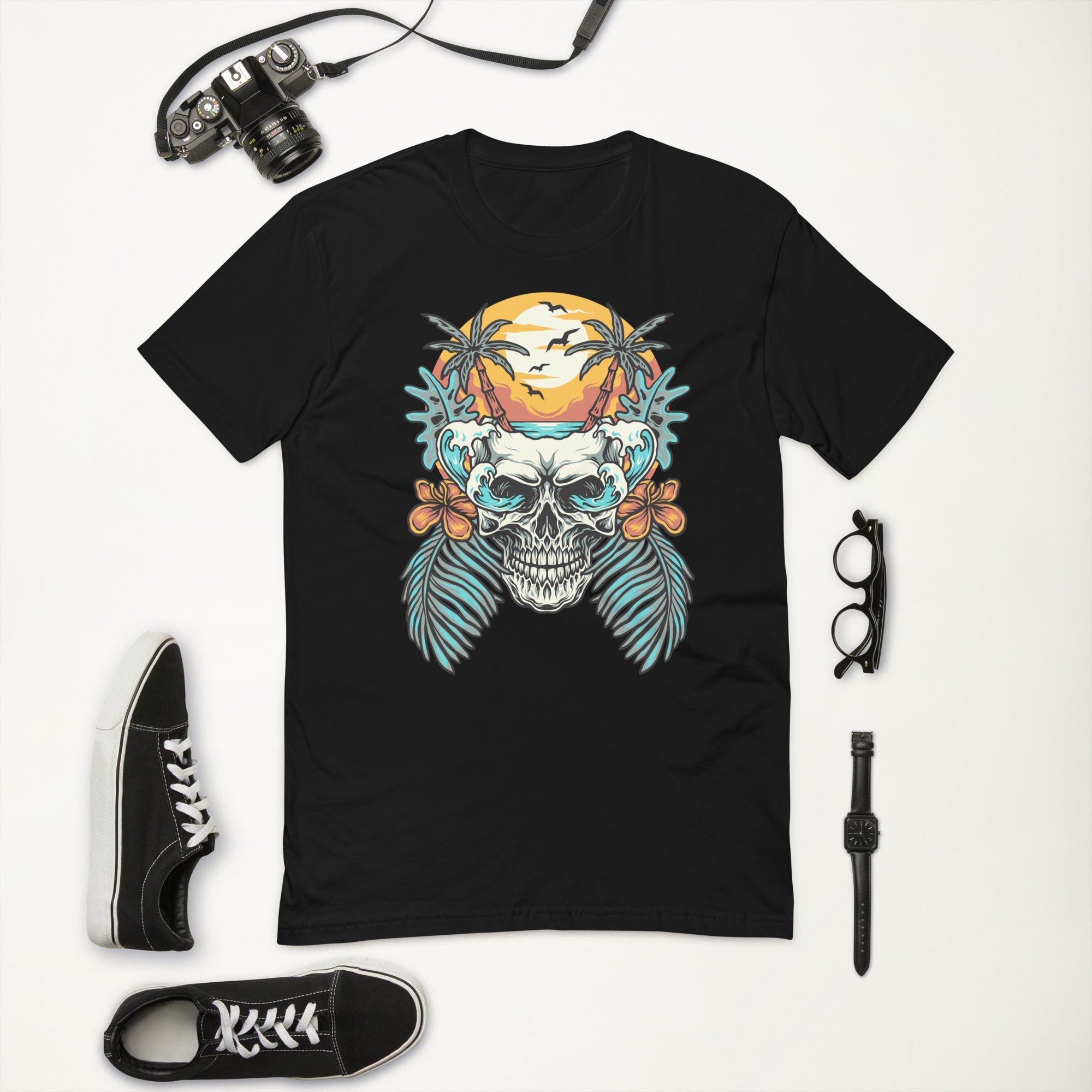 Short Sleeve T-shirt- Skull Print