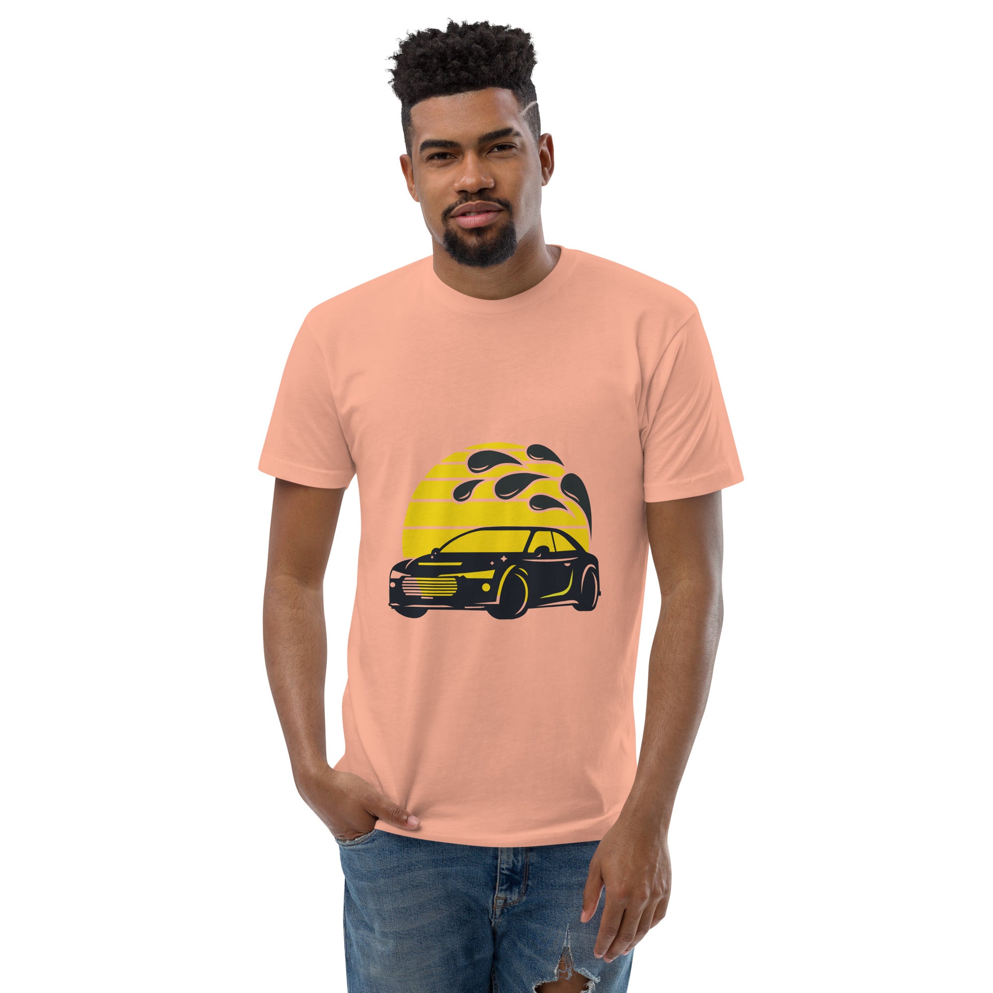 Short Sleeve T-shirt- Sports Car Print