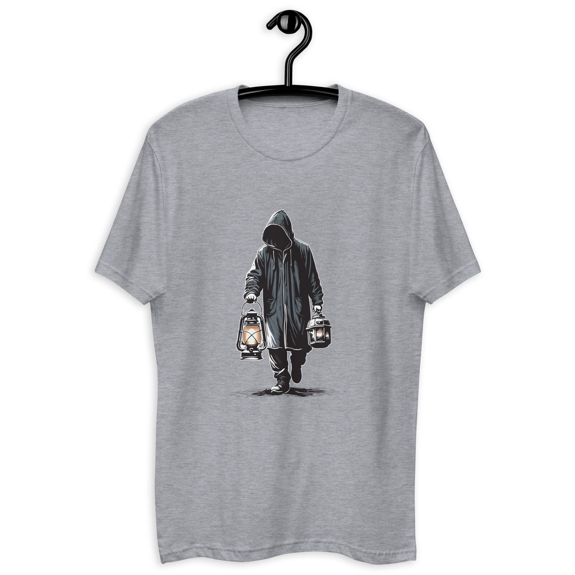 Short Sleeve T-shirt- Hooded Men Print