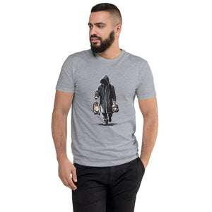 Short Sleeve T-shirt- Hooded Men Print