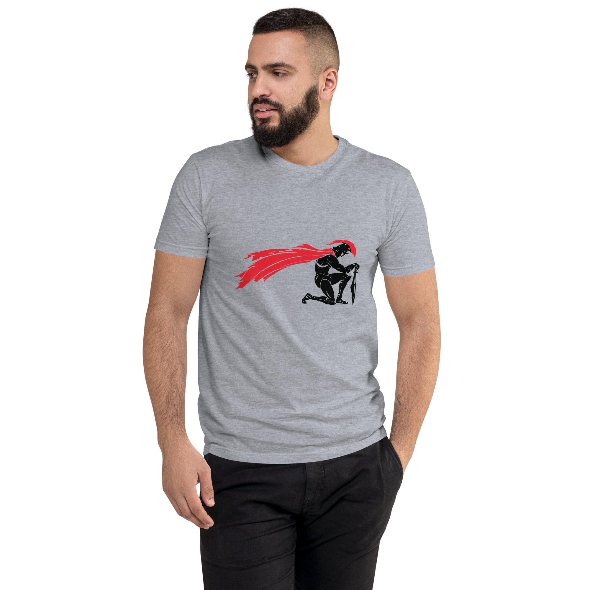 Short Sleeve T-shirt- Kneeling Spartan