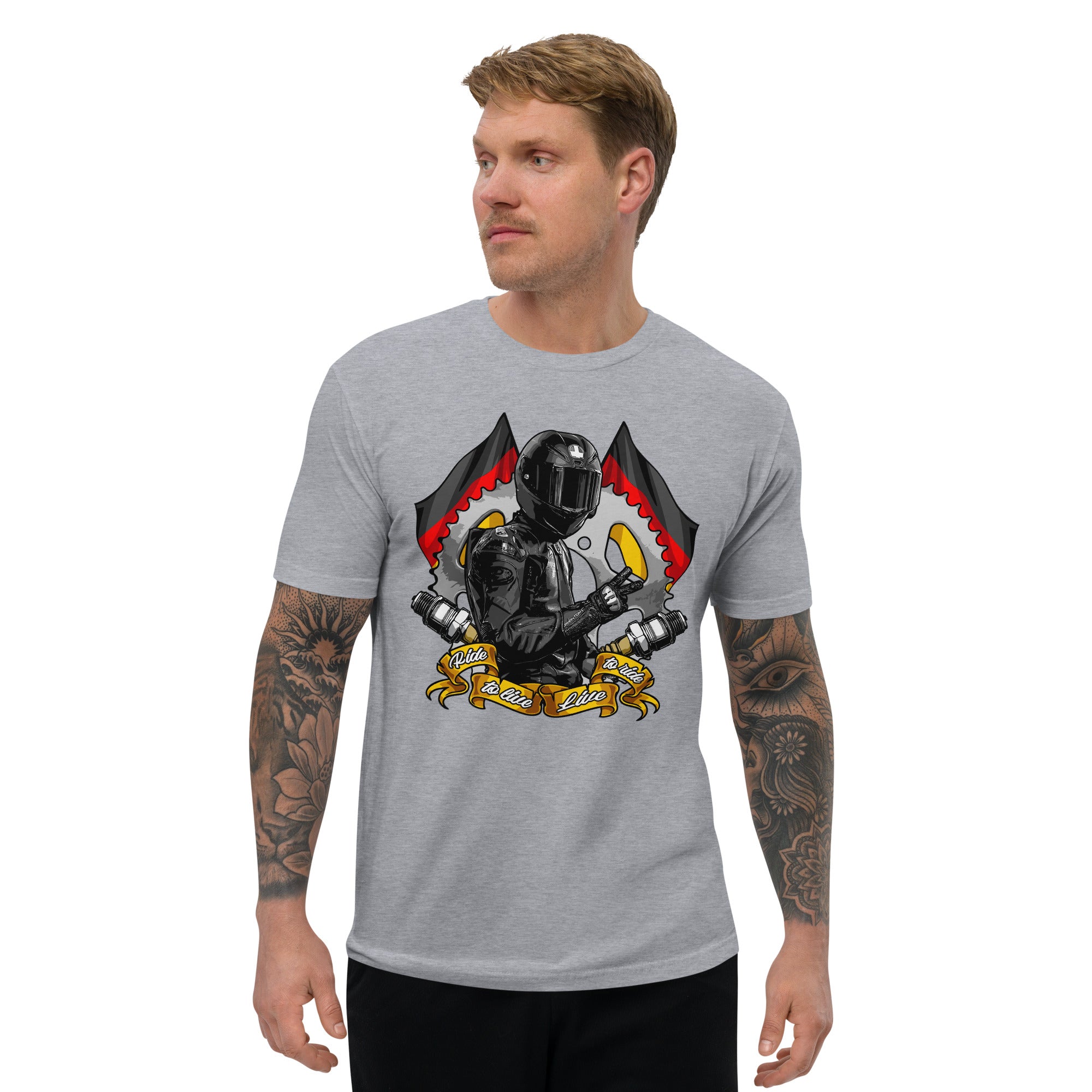 Short Sleeve T-shirt- Gorgeous Rider print