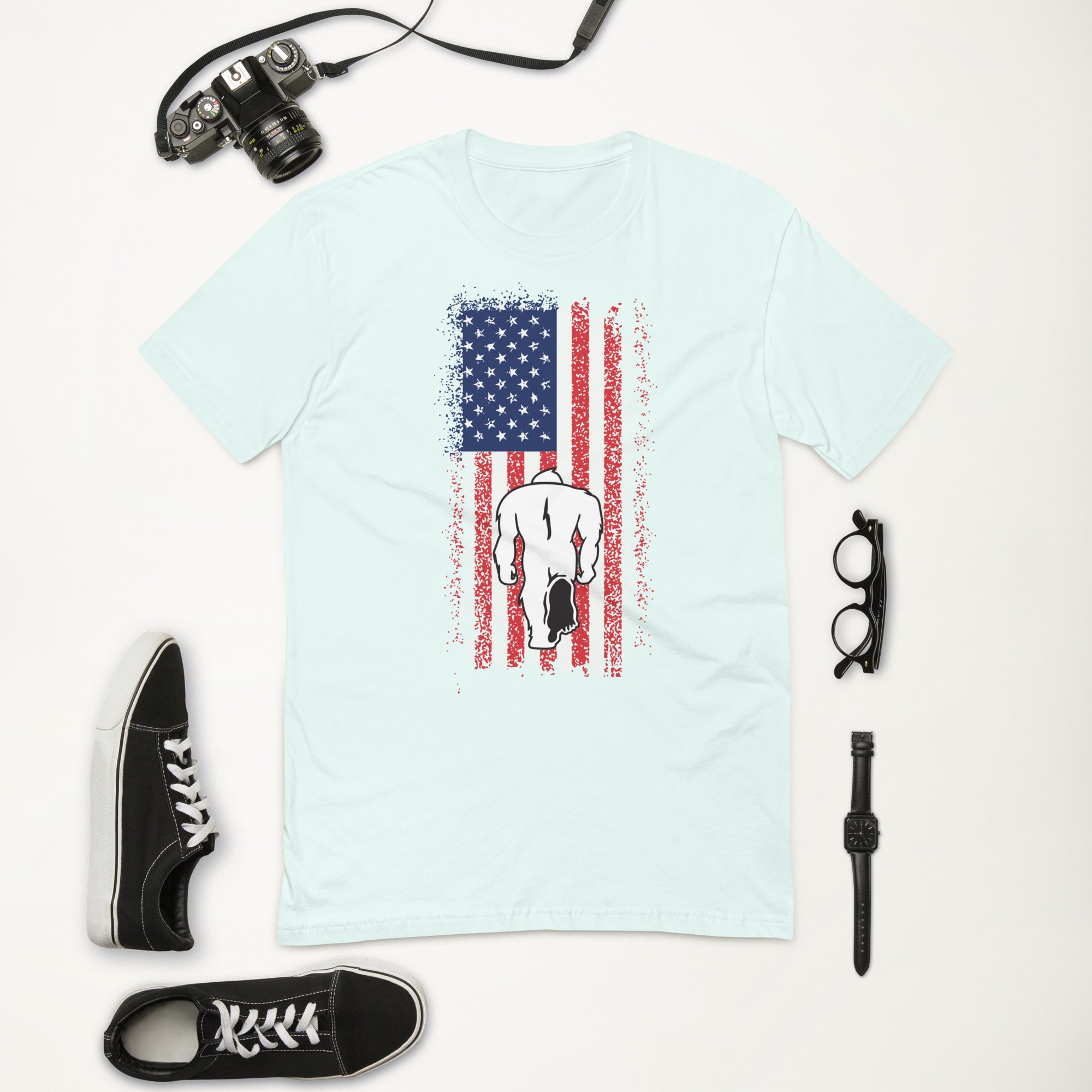 Short Sleeve T-shirt- Flag Of United States