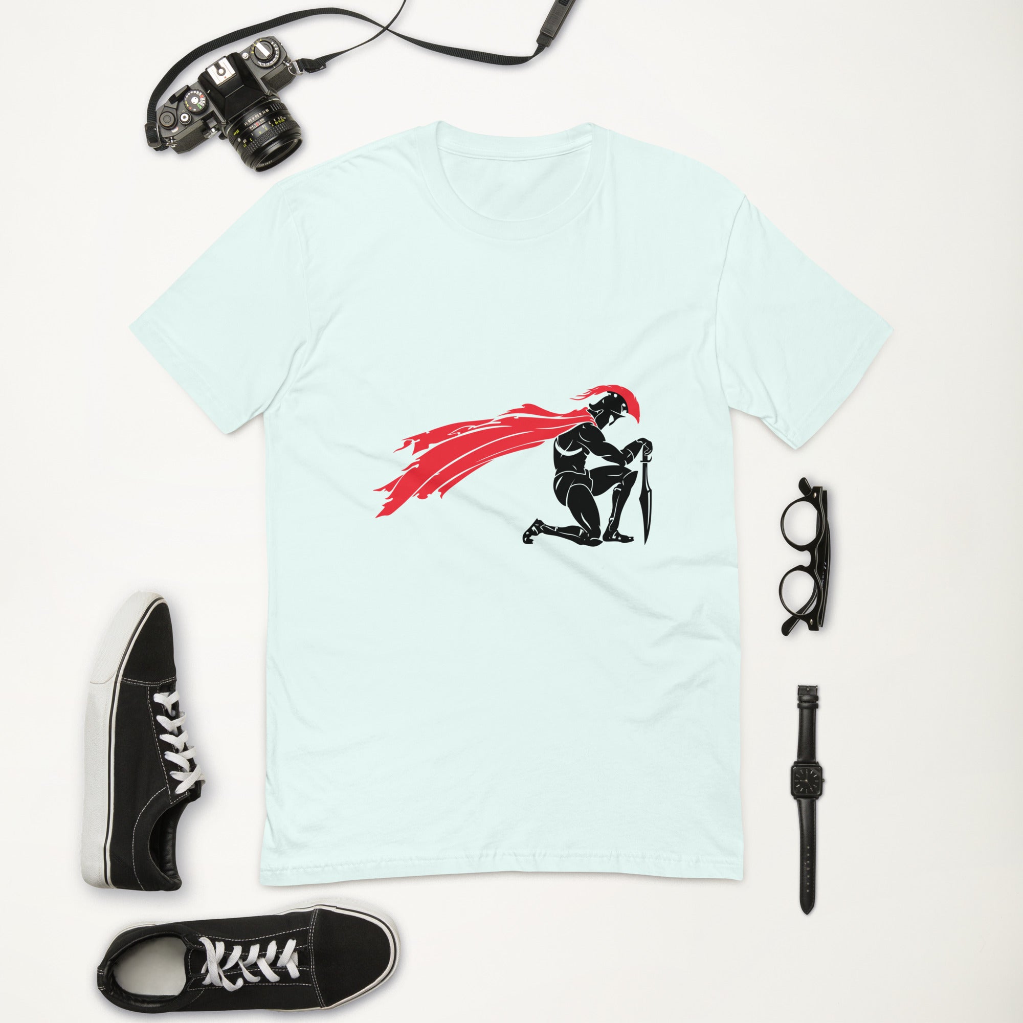 Short Sleeve T-shirt- Kneeling Spartan