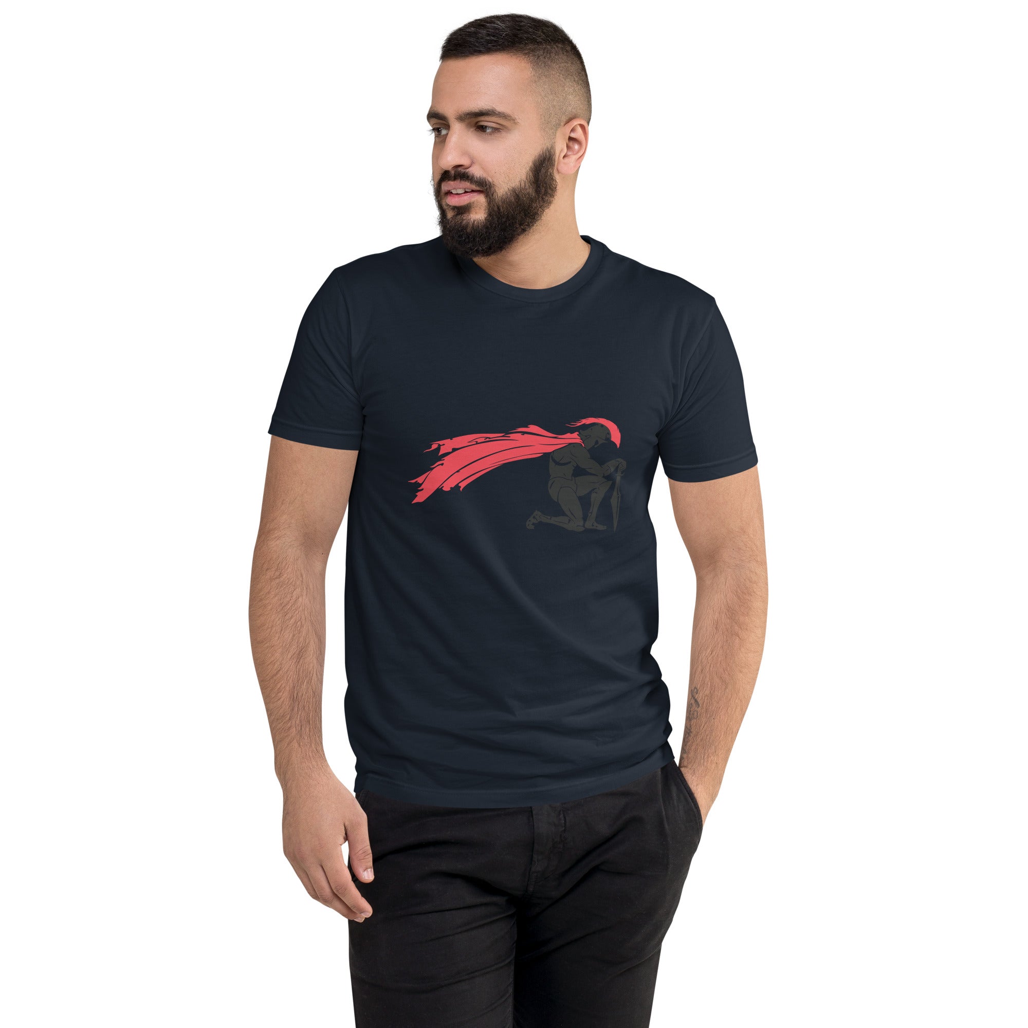 Short Sleeve T-shirt- Kneeling Spartan