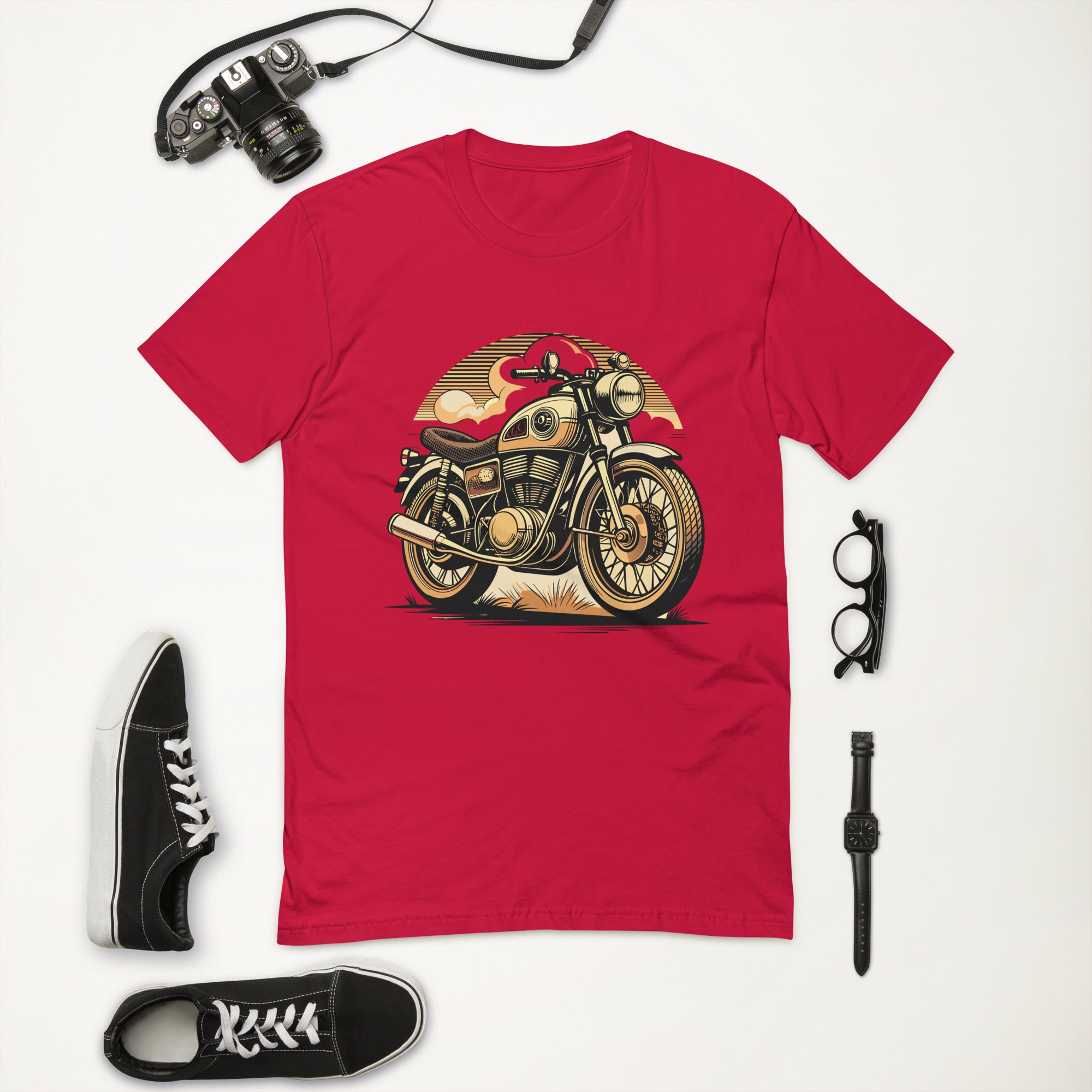 Short Sleeve T-shirt- Bike Print