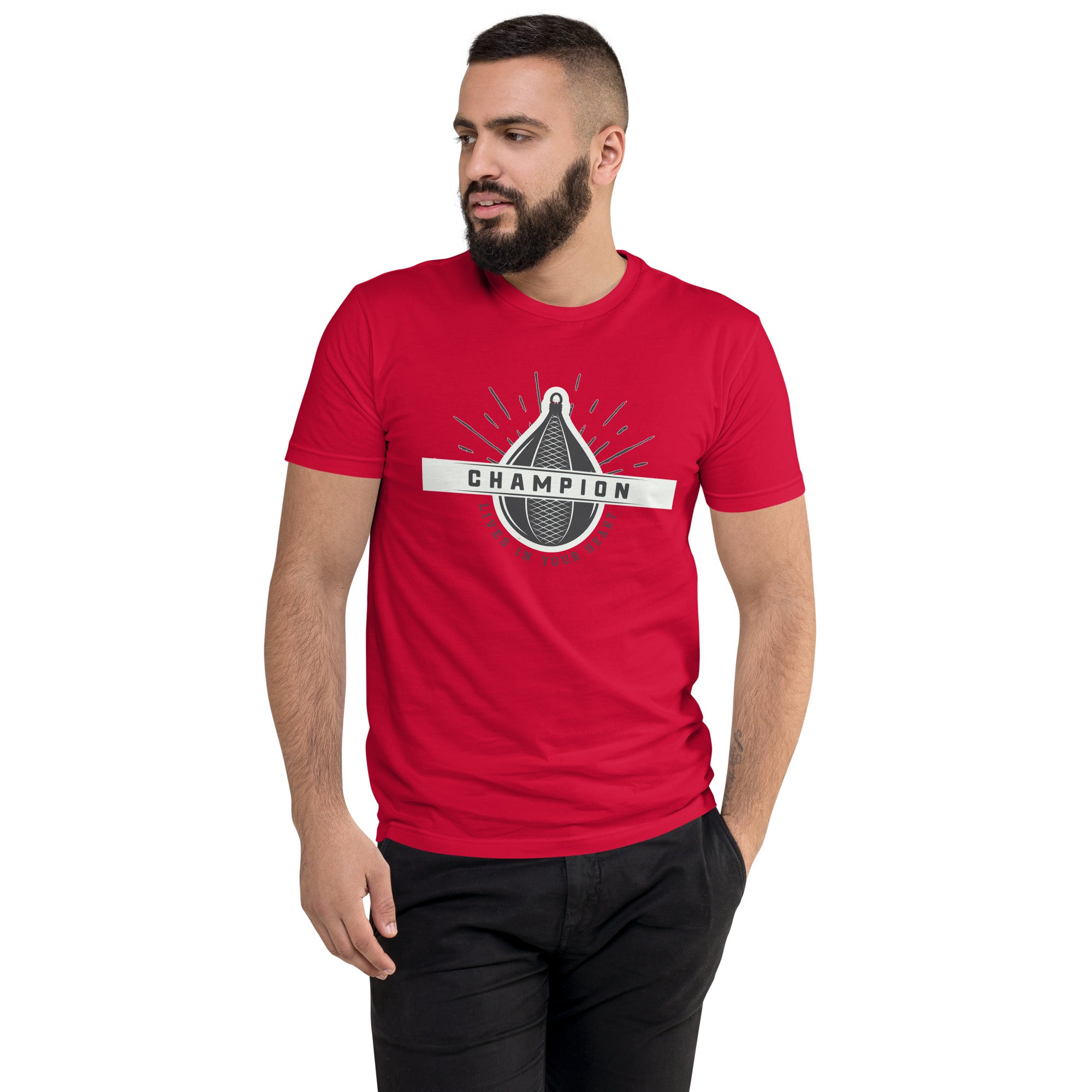 Short Sleeve T-shirt-  Champion Football logo Print