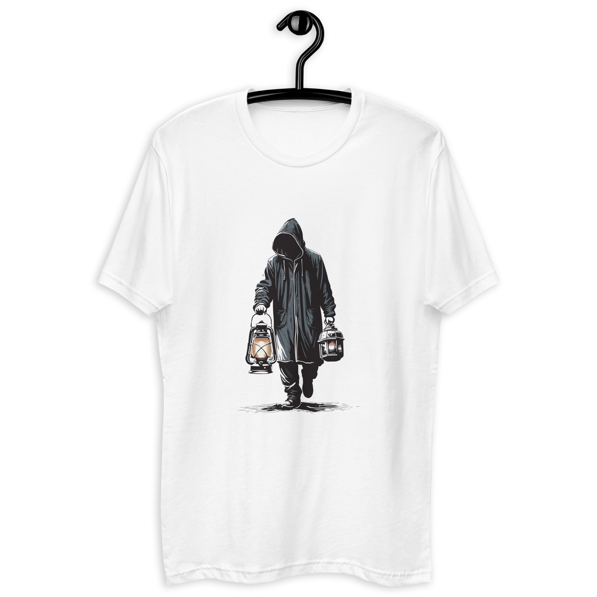 Short Sleeve T-shirt- Hooded Men Print