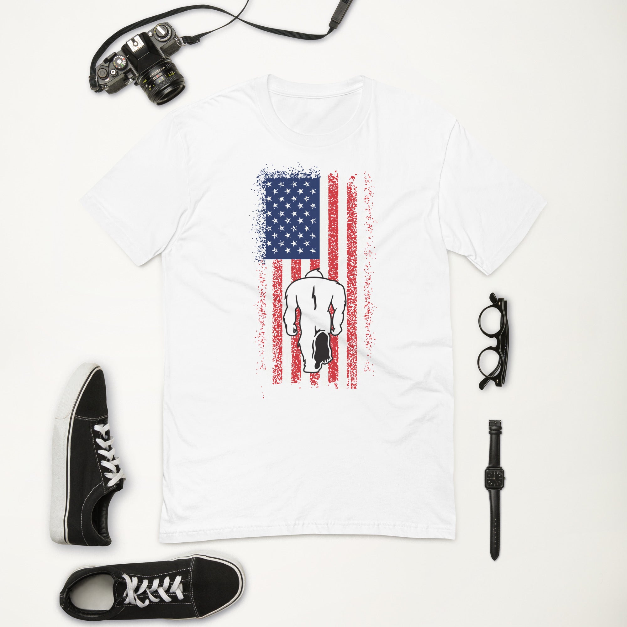 Short Sleeve T-shirt- Flag Of United States