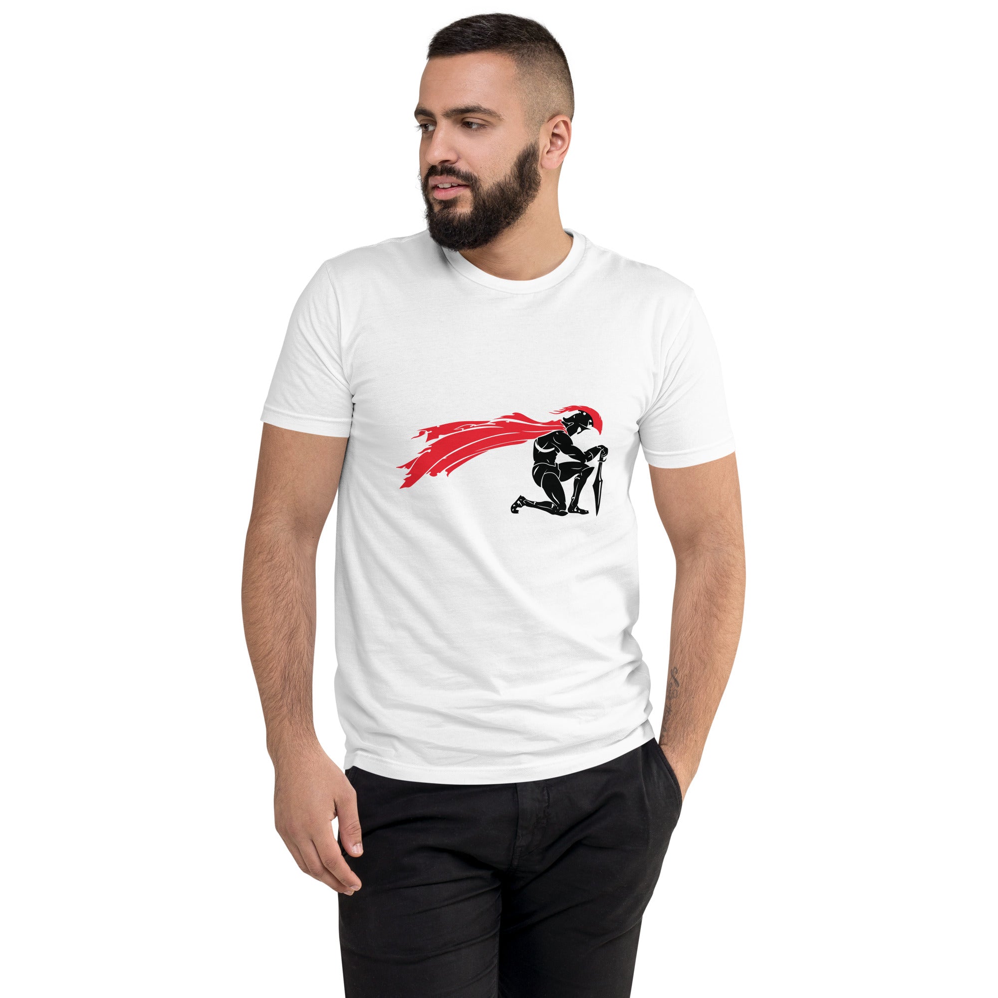 Short Sleeve T-shirt- Kneeling Spartan