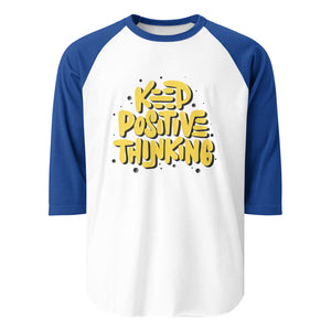 3/4 sleeve raglan shirt- Motivational Quote Print