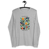 Unisex Long Sleeve Tee- Flowers Print