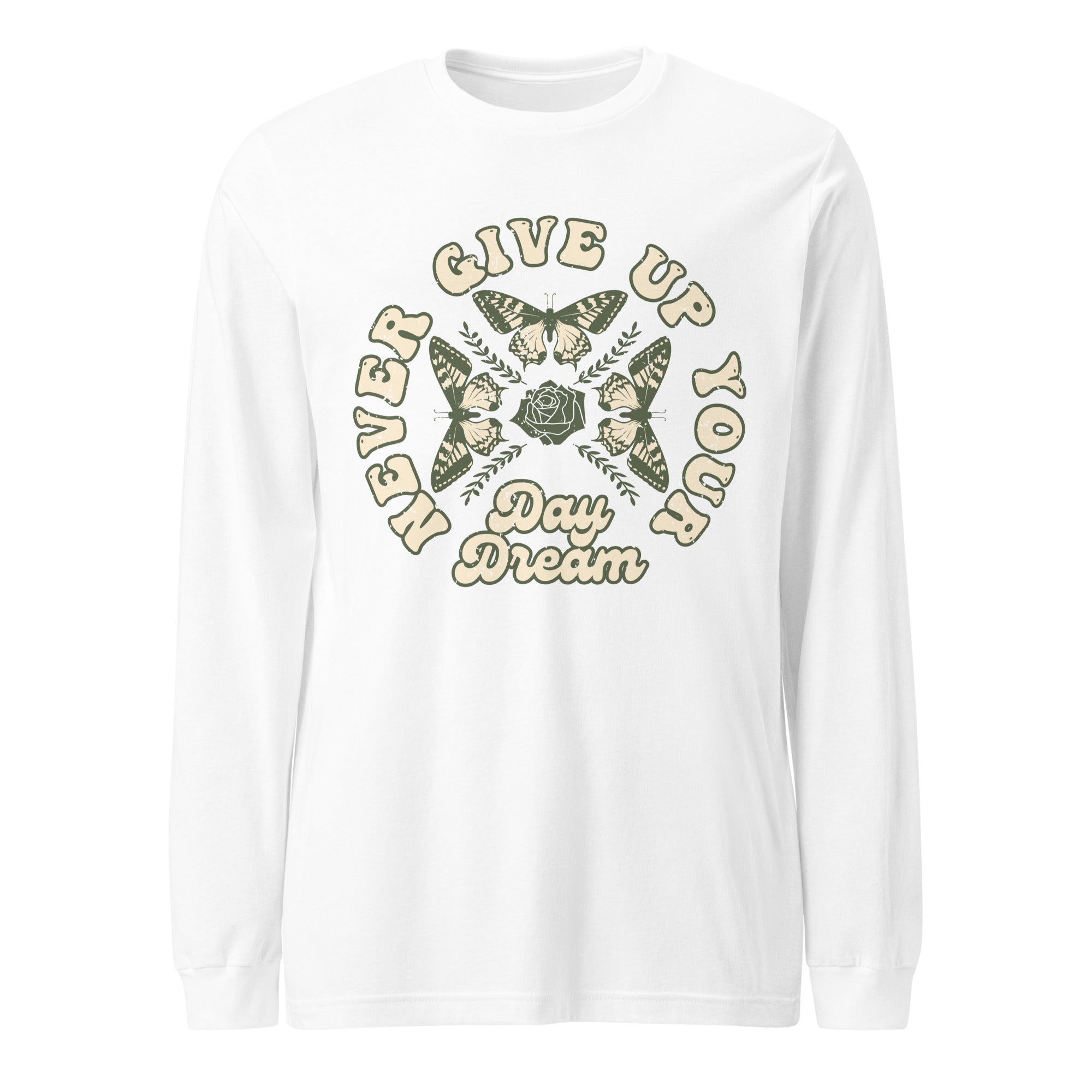 Unisex Long Sleeve Tee- Butterfly Print