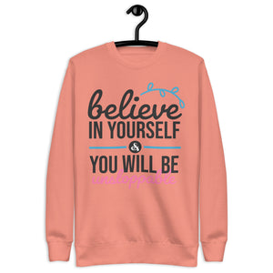 Unisex Premium Sweatshirt- Motivational Quote Print