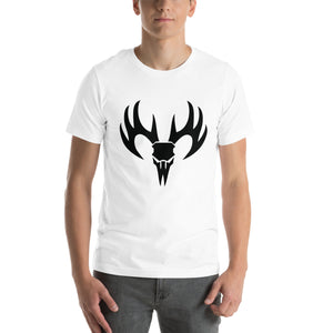 Unisex t-shirt- Antler Head Print