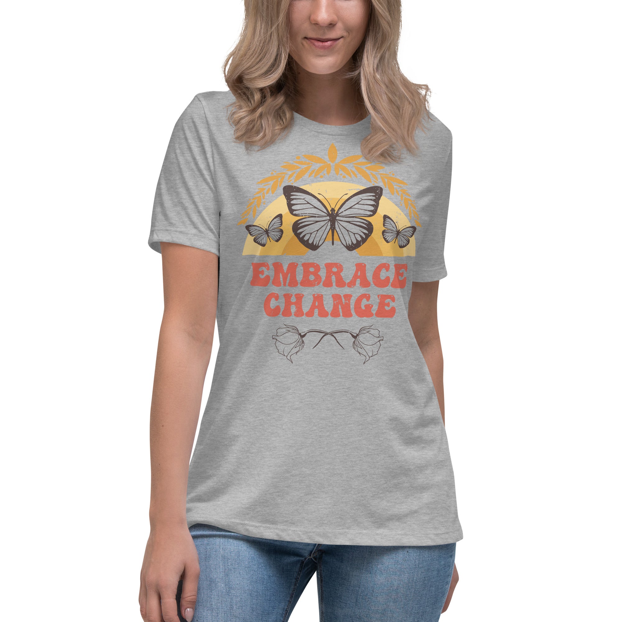 Women's Relaxed T-Shirt- Butterfly