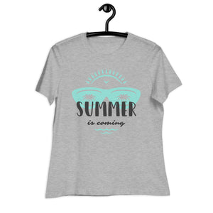 Women's Relaxed T-Shirt- Summer Season Print