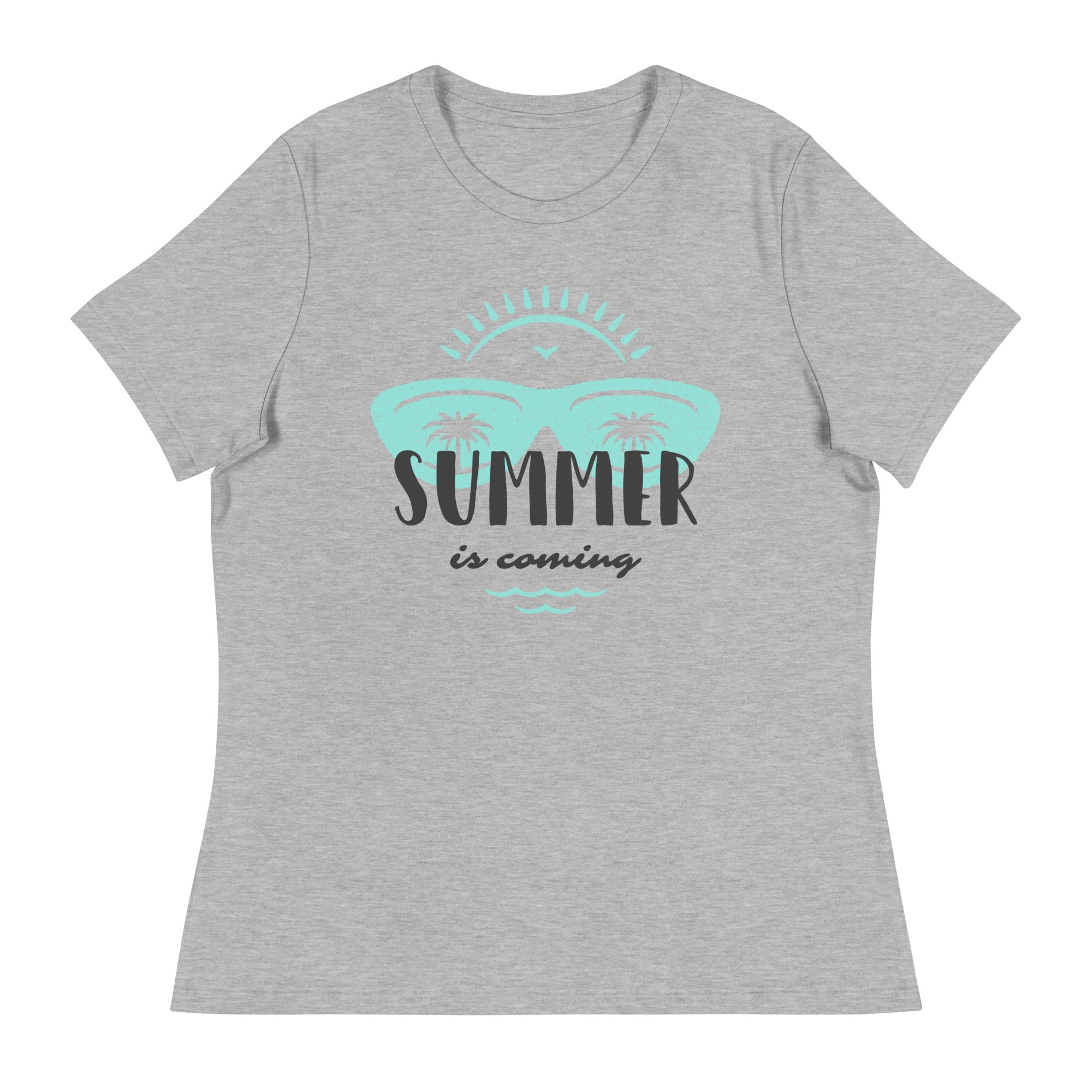 Women's Relaxed T-Shirt- Summer Season Print