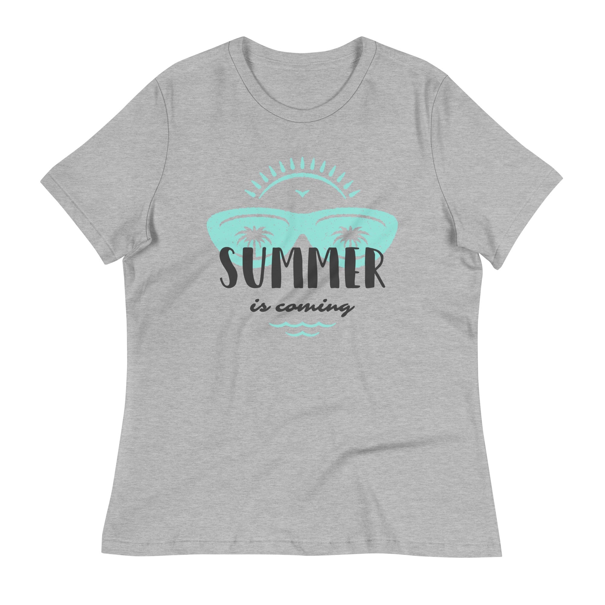 Women's Relaxed T-Shirt- Summer Season Print