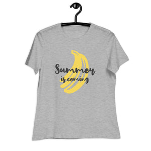 Women's Relaxed T-Shirt- Seasonal Summer Print