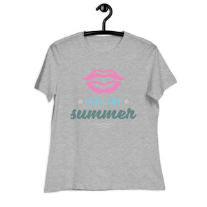 Women's Relaxed T-Shirt-  SUMMER SEASON PRINT