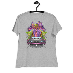 Women's Relaxed T-Shirt- Car art print