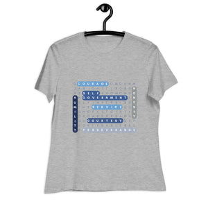 Women's Relaxed T-Shirt- Word Search Puzzles