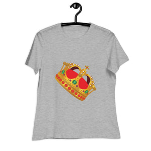 Women's Relaxed T-Shirt- Golden Crown