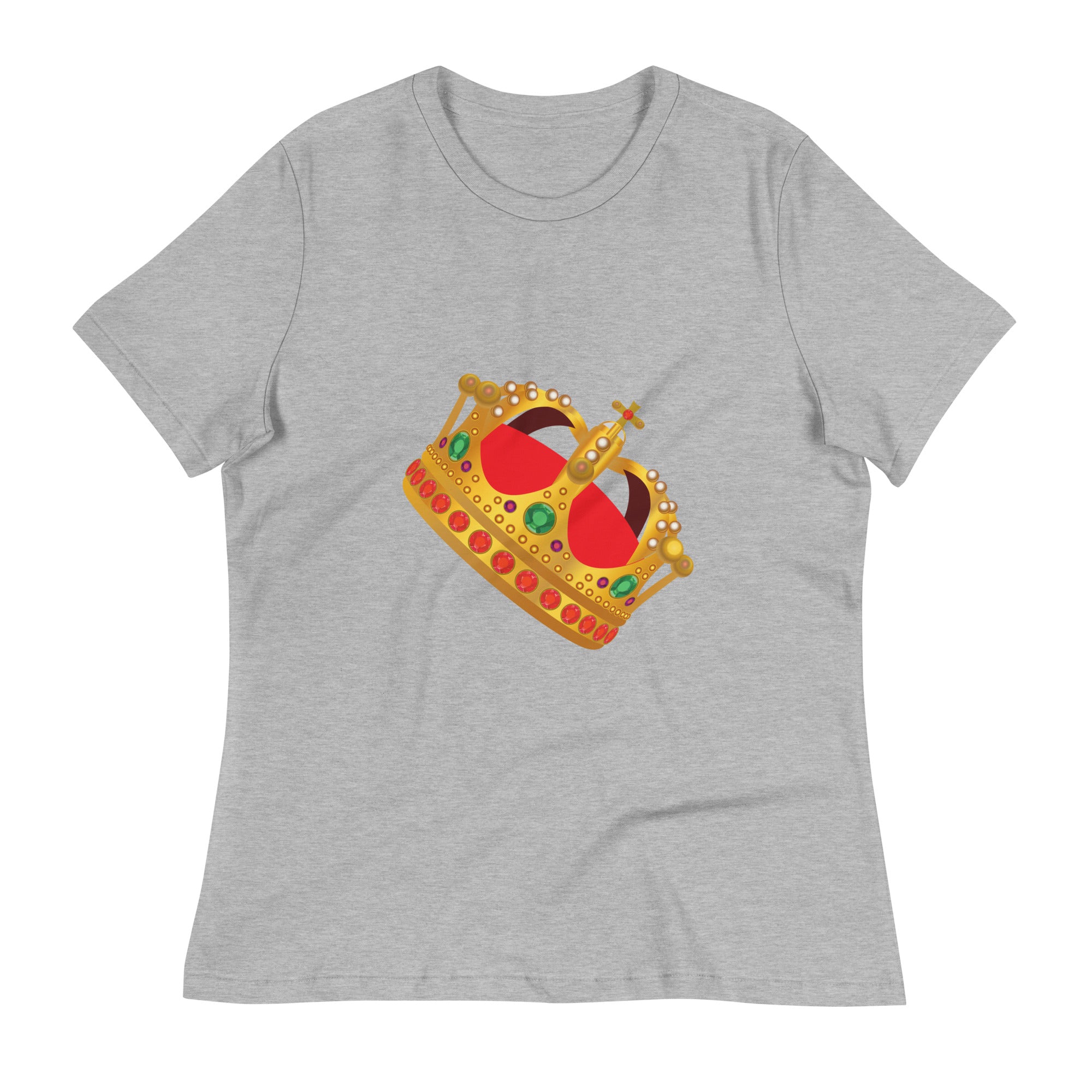 Women's Relaxed T-Shirt- Golden Crown