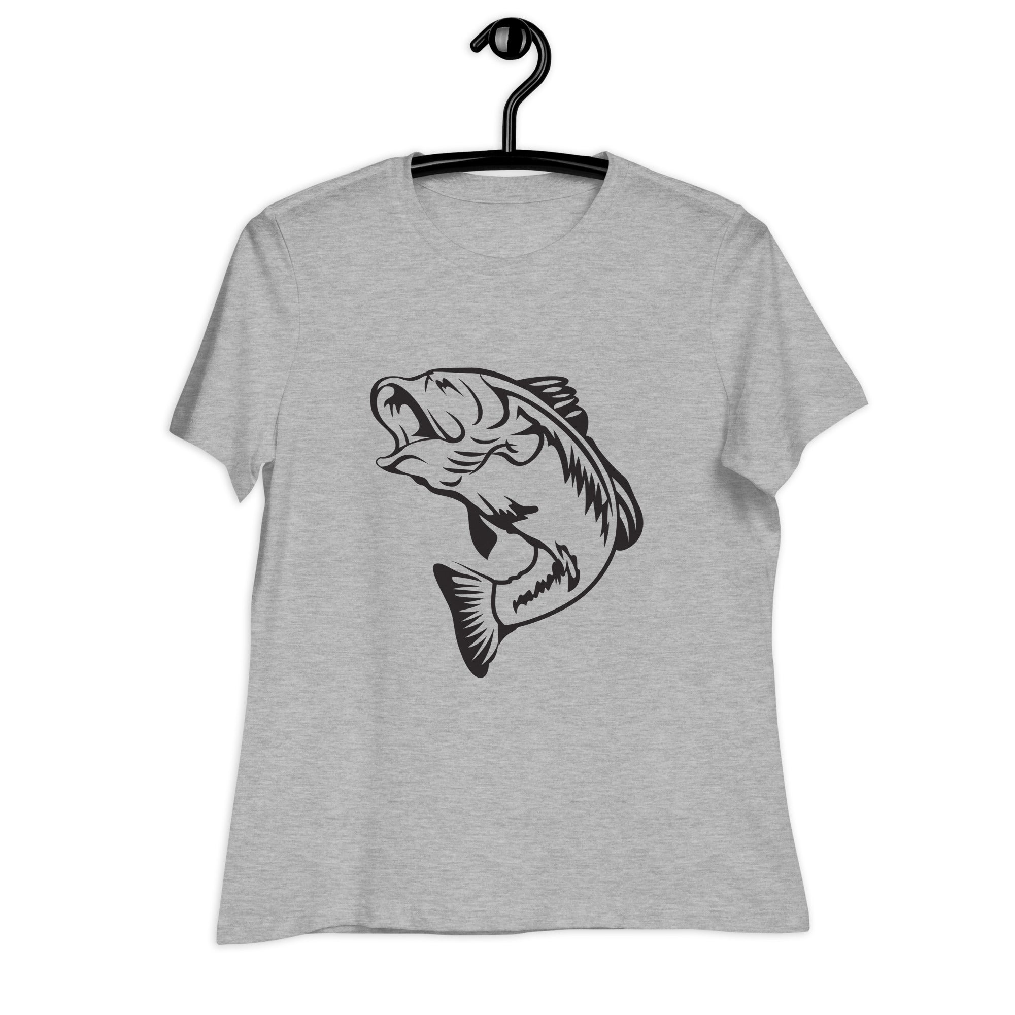 Women's Relaxed T-Shirt- Fish Print