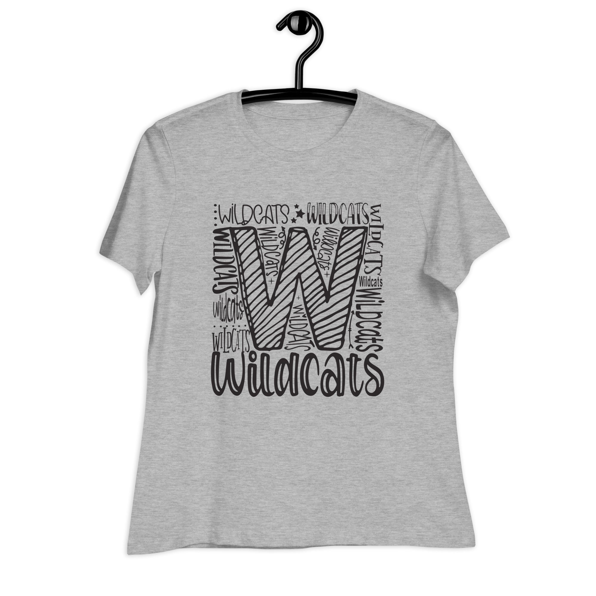 Women's Relaxed T-Shirt- Wild Cats