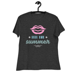 Women's Relaxed T-Shirt-  SUMMER SEASON PRINT