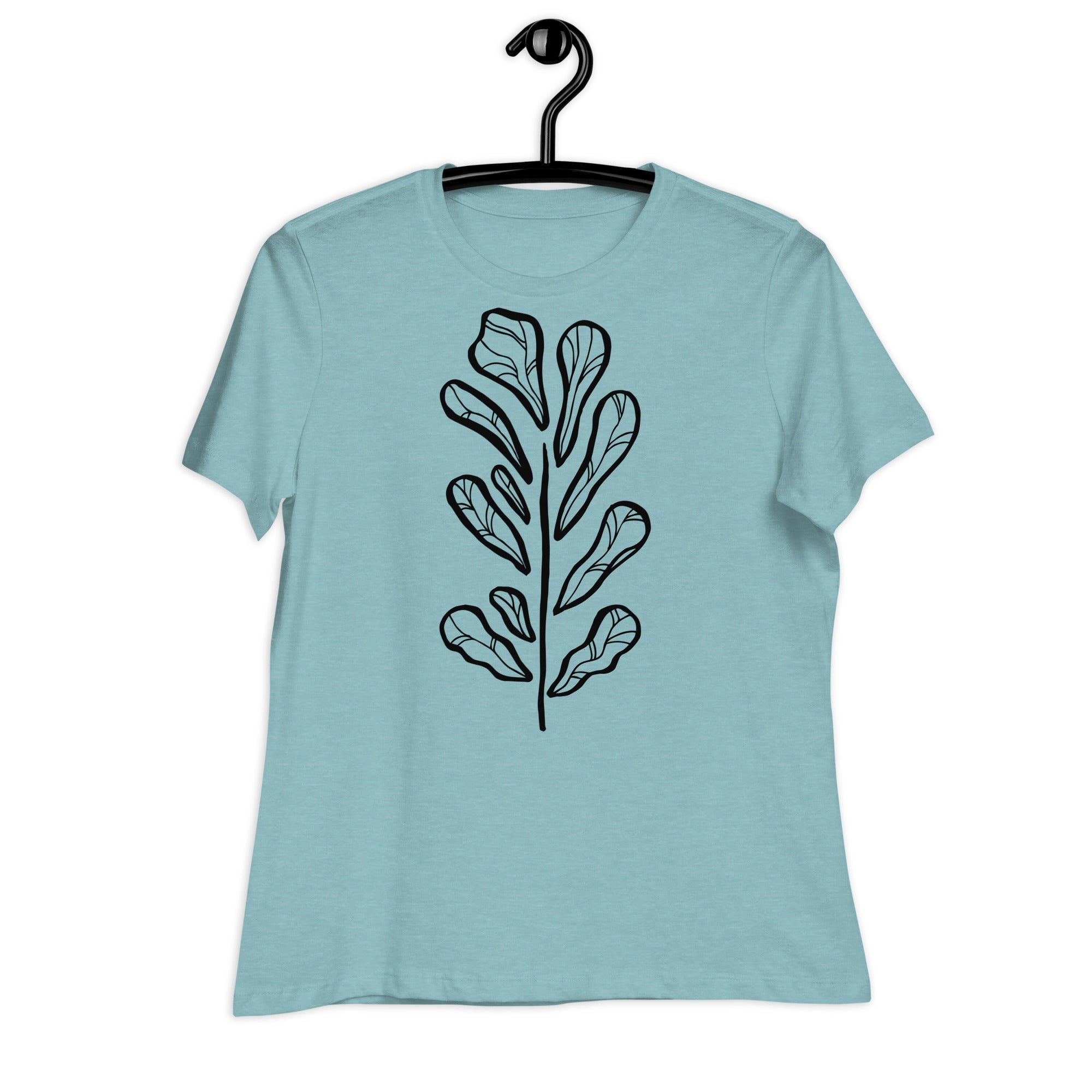 Women's Relaxed T-Shirt- Flower Print