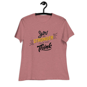 Women's Relaxed T-Shirt- Positive Quote print