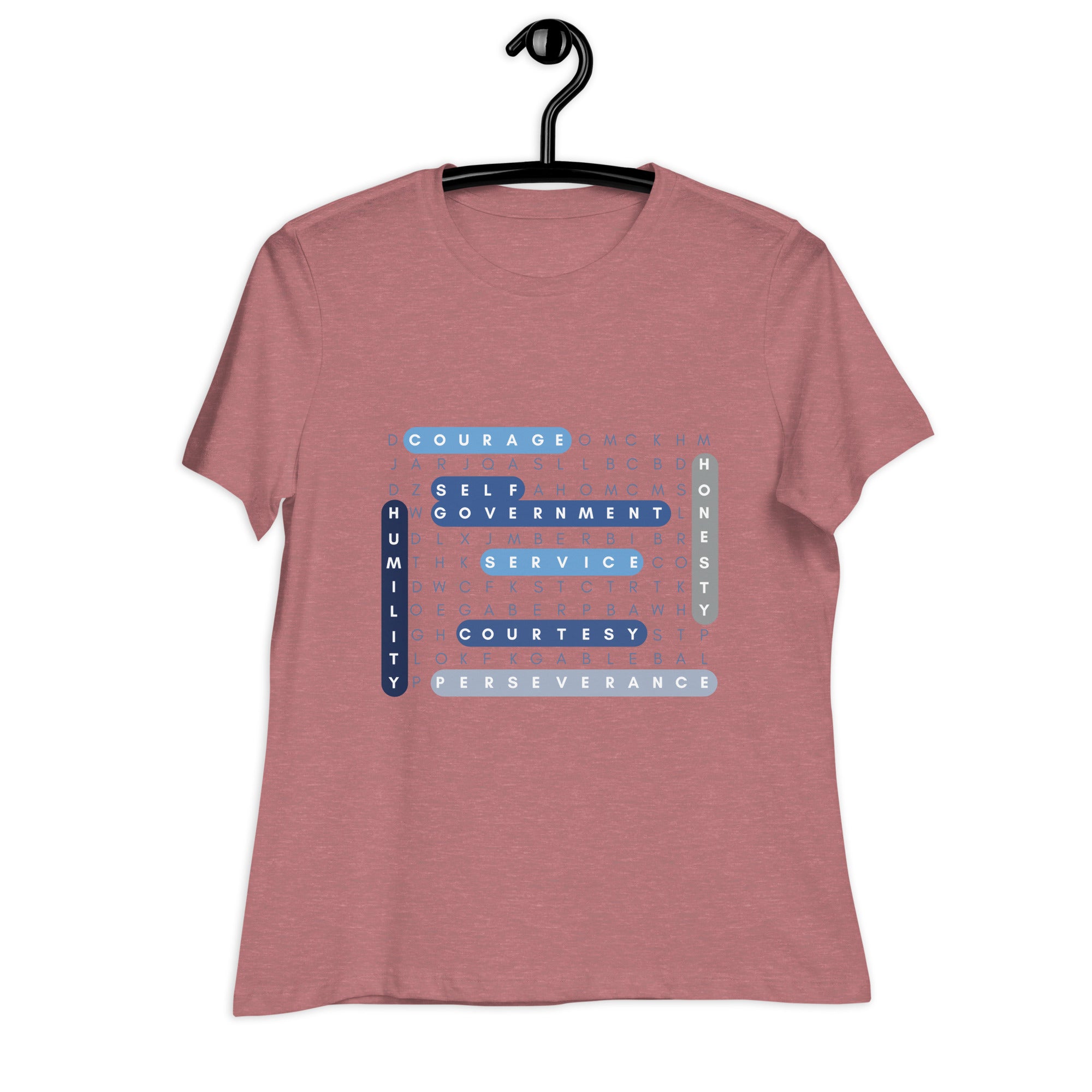 Women's Relaxed T-Shirt- Word Search Puzzles