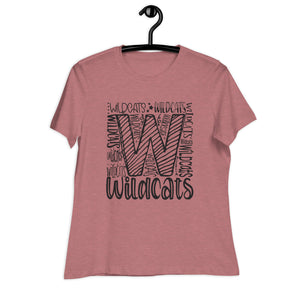 Women's Relaxed T-Shirt- Wild Cats