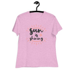 Women's Relaxed T-Shirt- Daily life Quote Print